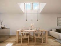 都市の単世帯プラン  ダイニング