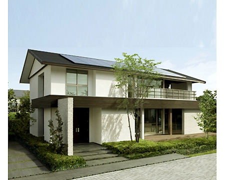 二世帯住宅　太陽光 イメージ